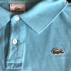 Sky Blue Long Sleeve Lacoste Polo - 5